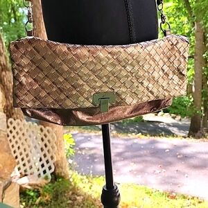 Authentic  ELLIOTT LUCCA  leather weave bag